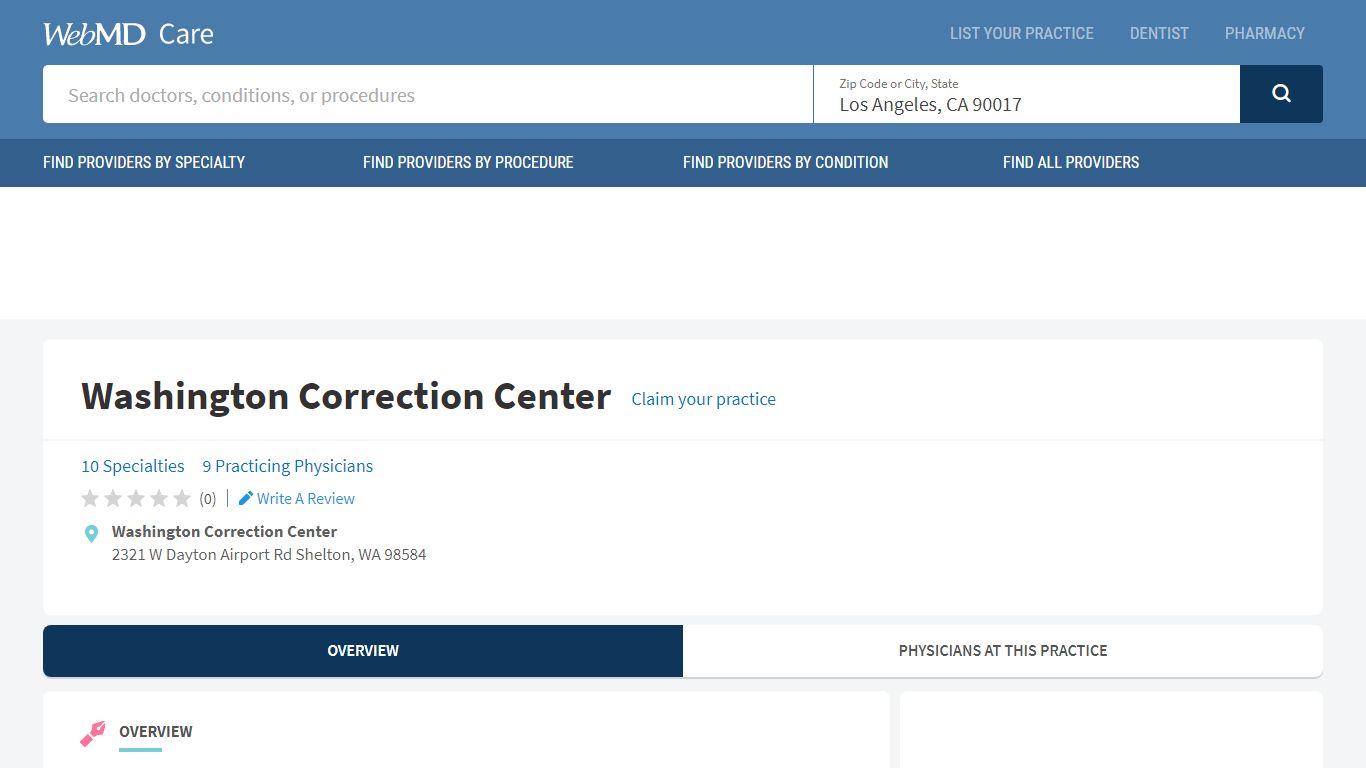 Washington Correction Center in Shelton, WA