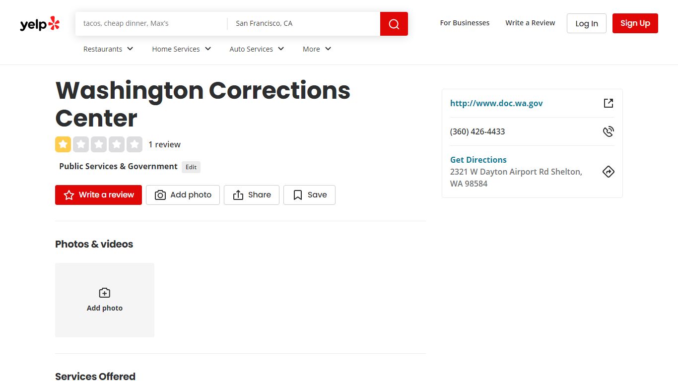 Washington Corrections Center - Shelton, WA - Yelp